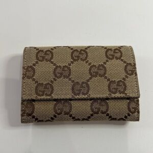 Gucci Brown GG Canvas Coin Case
